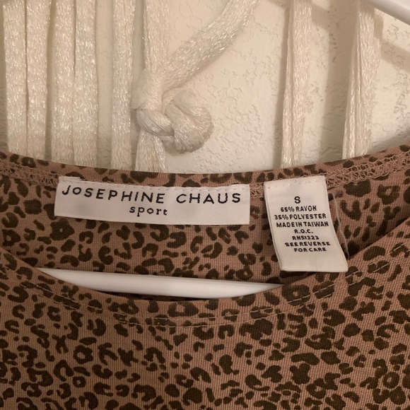 JOSEPHINE CHAUS sport trending cheetah print tee - Picture 2 of 3
